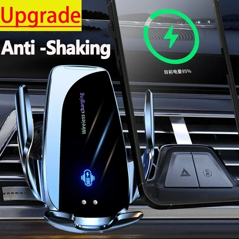 Wireless Car Charger Mount Fast Charging - Kabelloses Auto-Ladegerät für Lüftungsschlitze mit Infrarot-Induktion