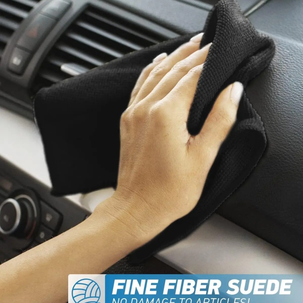 Microfiber Car Drying Towel Super Absorbent - Schwarzes Mikrofaser-Reinigungstuch Saugfähiges Handtuch zum Autowaschen