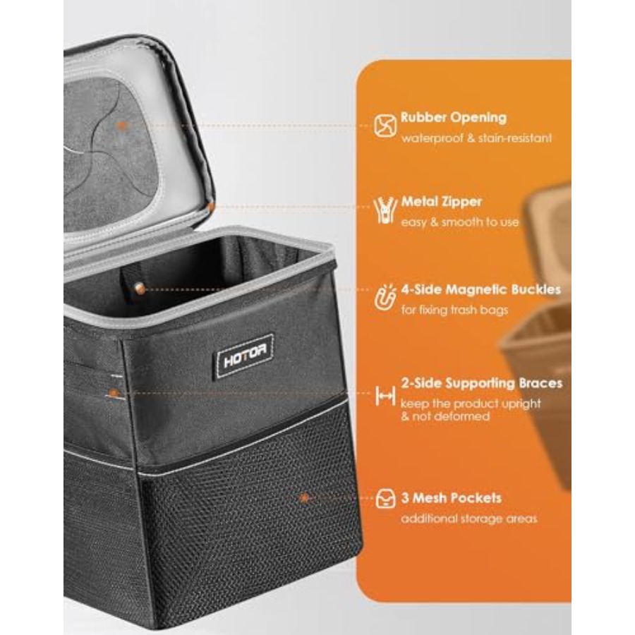 Auto-Mülleimer mit Deckel und  – Waterproof Car Trash Can With Lid Bewertung und Preis