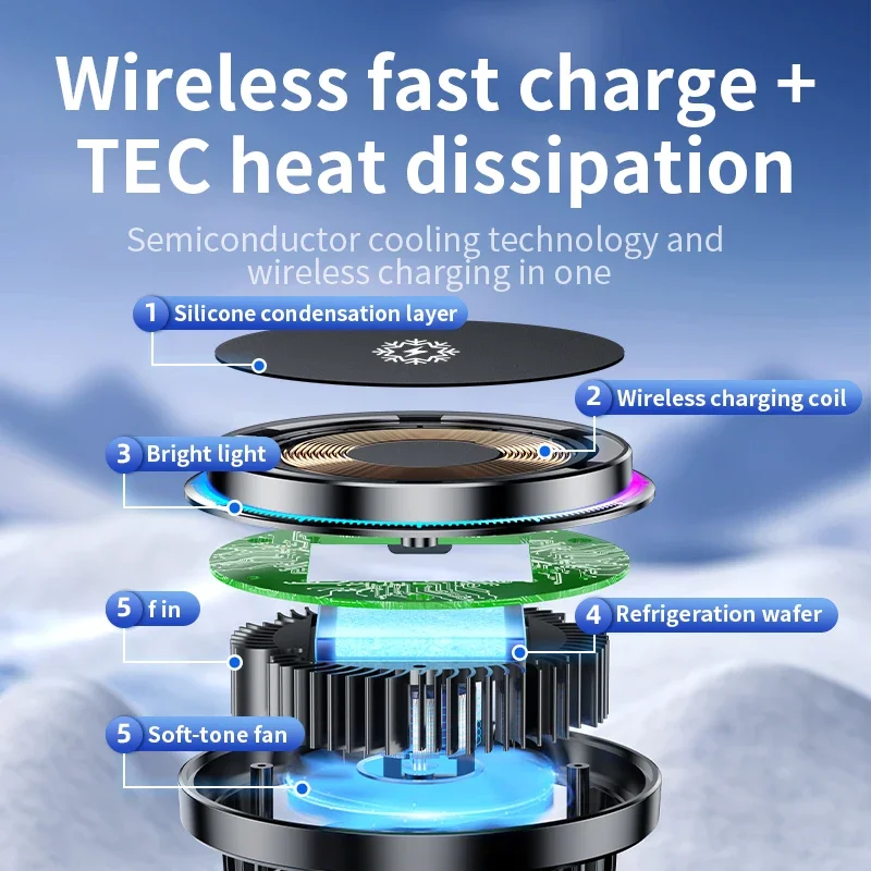 Eiskühlender magnetischer kabe – Wireless Car Charger Mount Fast Charging Bewertung und Preis