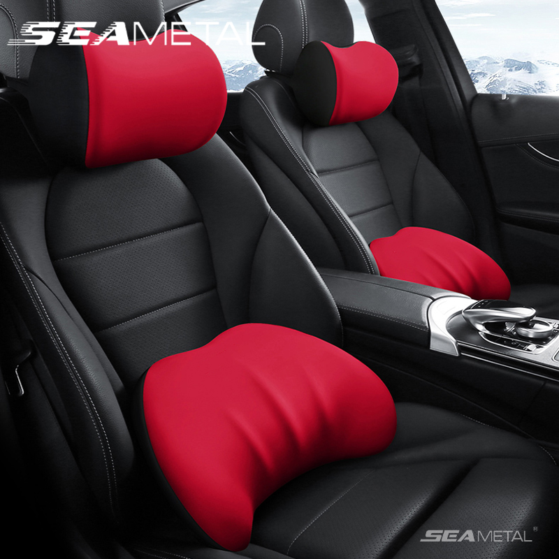 SEAMETAL Auto-Kopfstützenkisse – Memory Foam Car Neck Pillow Lumbar Support Bewertung und Preis