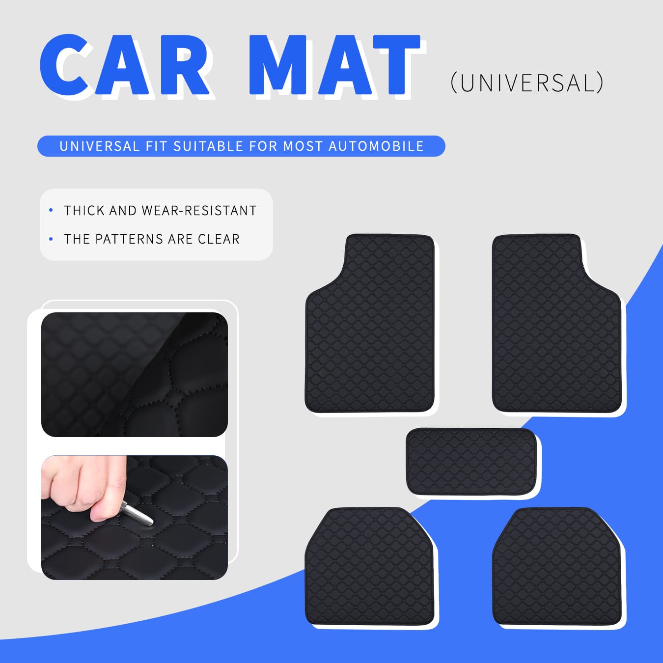 Auto-Fußmatten Komplettset Uni – Car Floor Mats Universal Waterproof Leather Bewertung und Preis