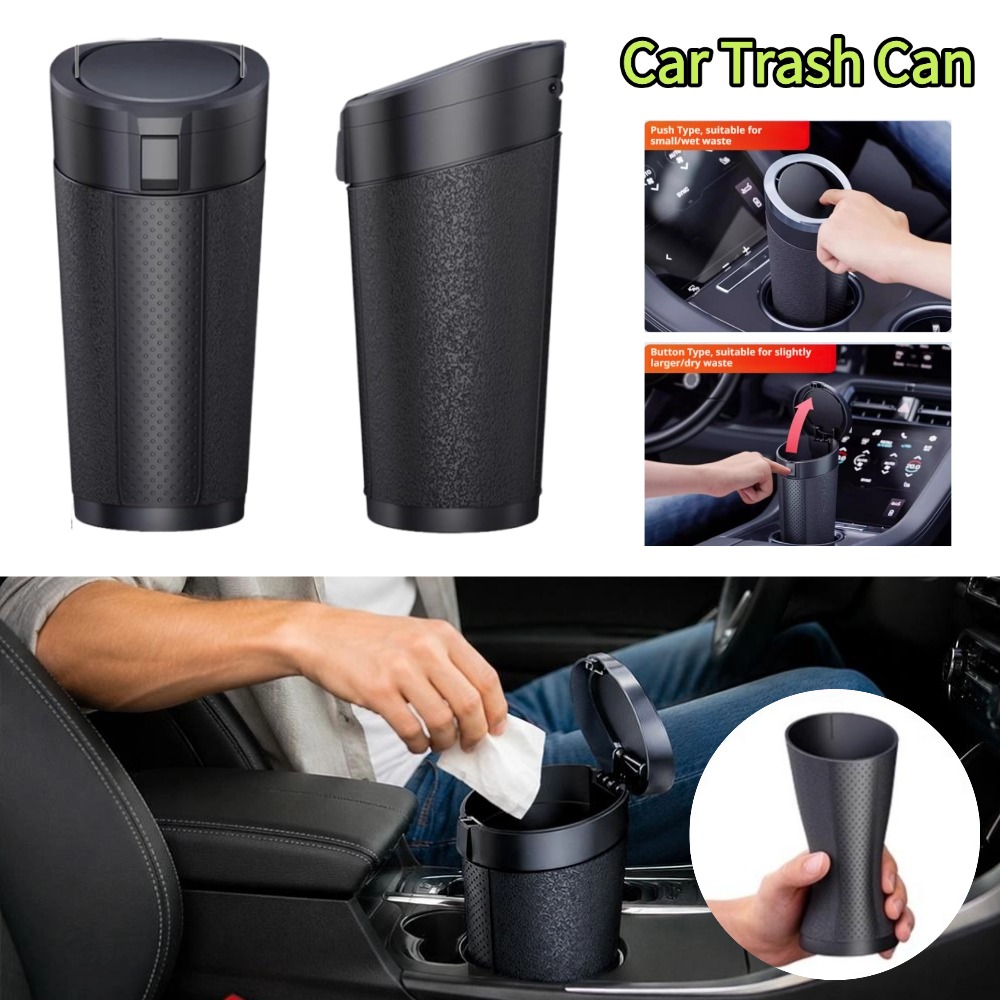 Tragbarer Auto-Mülleimer mit D – Waterproof Car Trash Can With Lid Bewertung und Preis